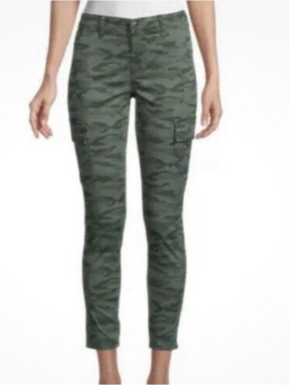Joe’s Jeans Skinny Ankle Cargo Pants | Dark Green Camo | Size 27